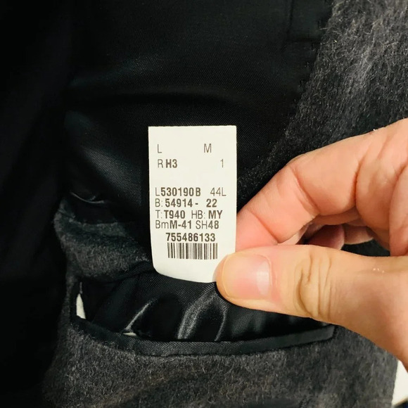 Neiman Marcus 100% Cashmere Suit Blazer Sport Coat Jacket Size 44 Long - Picture 9 of 16